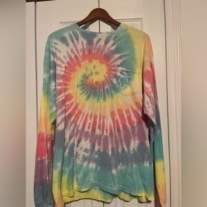 tie-dye ivory Ella long sleeve